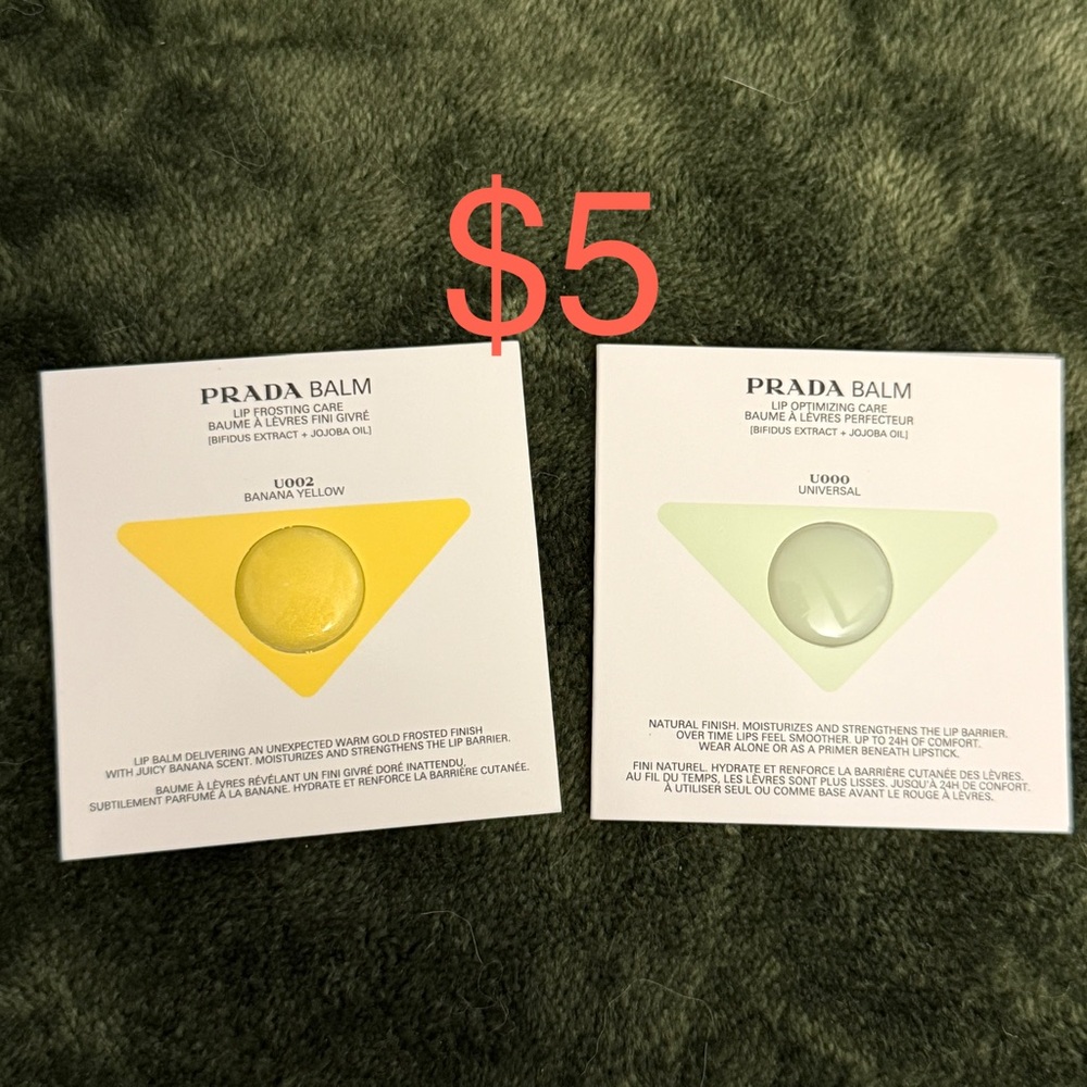 Prada lip balm two samples